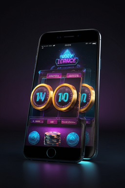 Smartphone met Dice Spin app
